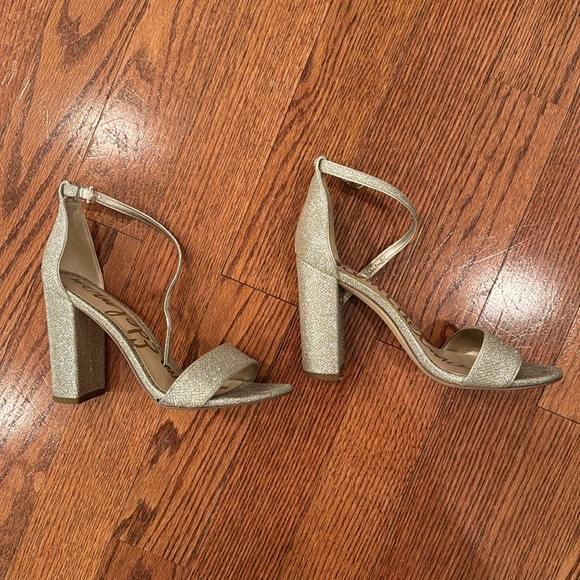 Sam Edelman Yaro Light Gold Mesh Heels - Picture 5 of 8